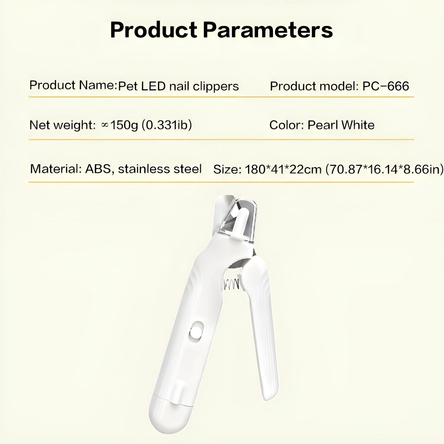 2-in-1 LED Pet Nail Clipper and Grinder with Rechargeable Design, Protective Guard, Quick Sensor, and Nail File for Dogs, Cats, and Rabbits