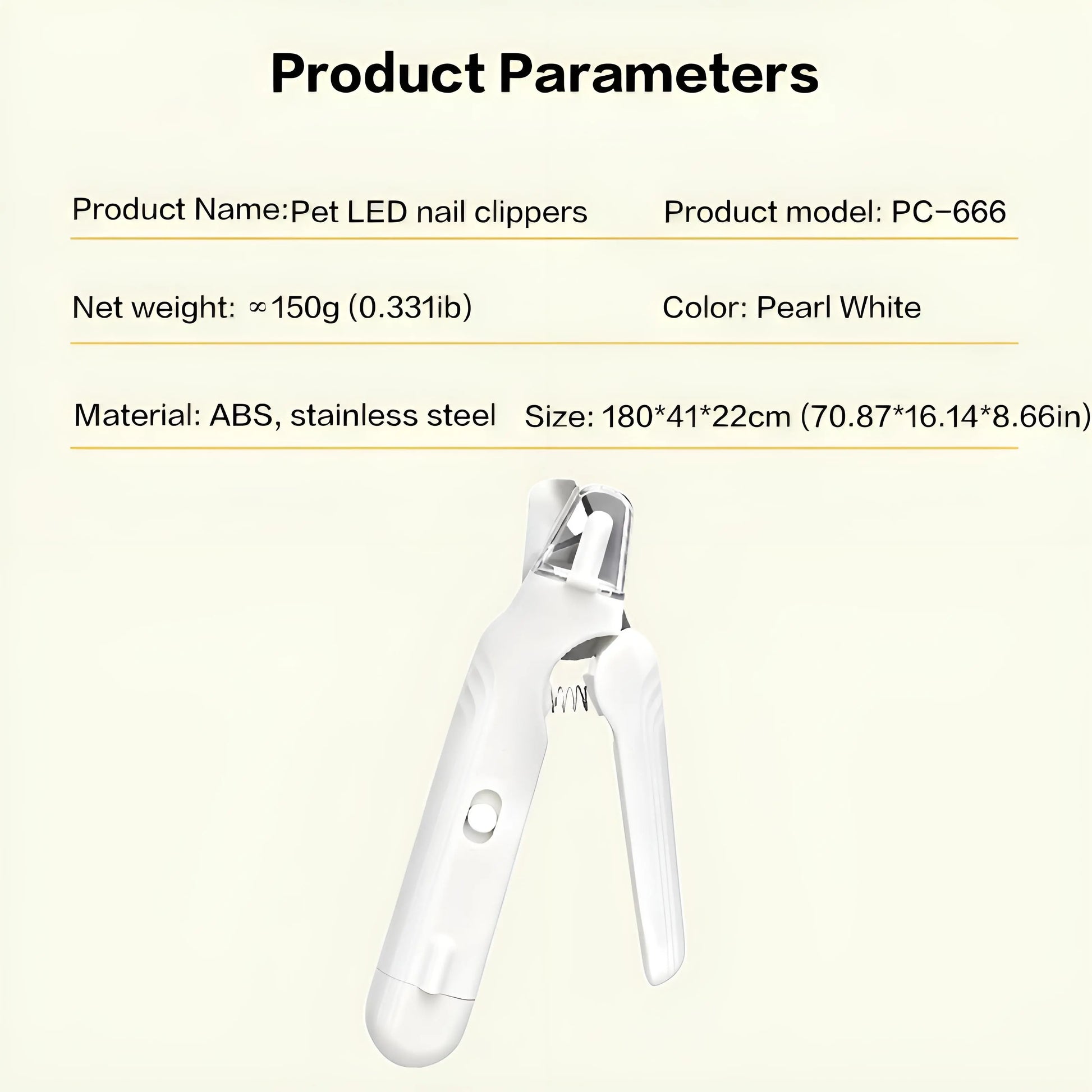 2-in-1 LED Pet Nail Clipper and Grinder with Rechargeable Design, Protective Guard, Quick Sensor, and Nail File for Dogs, Cats, and Rabbits