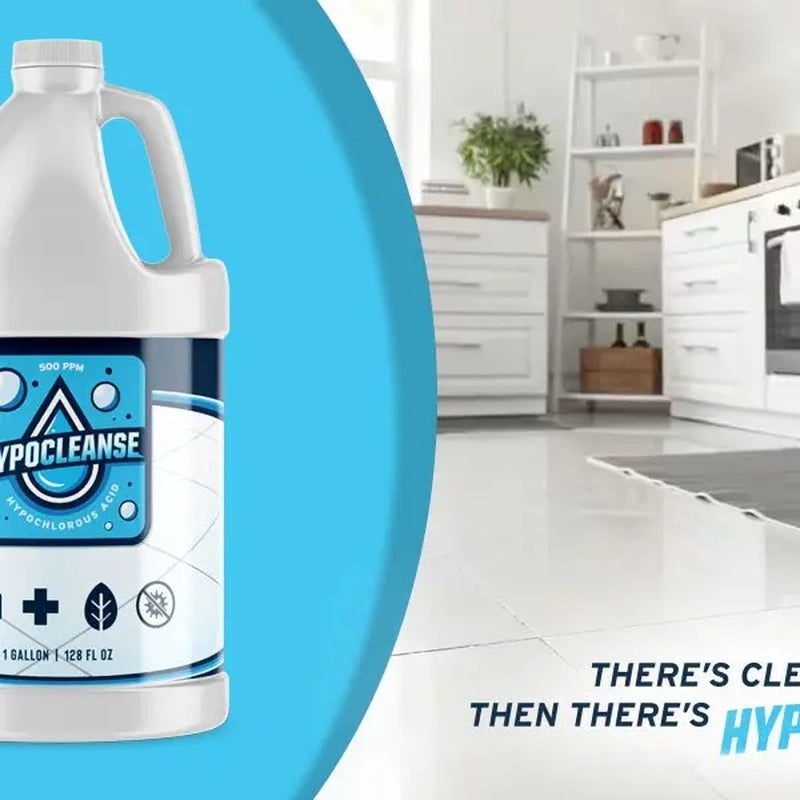 Hypochlorous Acid (HOCl) 500 PPM - 32 Oz Multi-Surface Cleaner - Non-Toxic and Pet Safe Multi-Purpose Solution