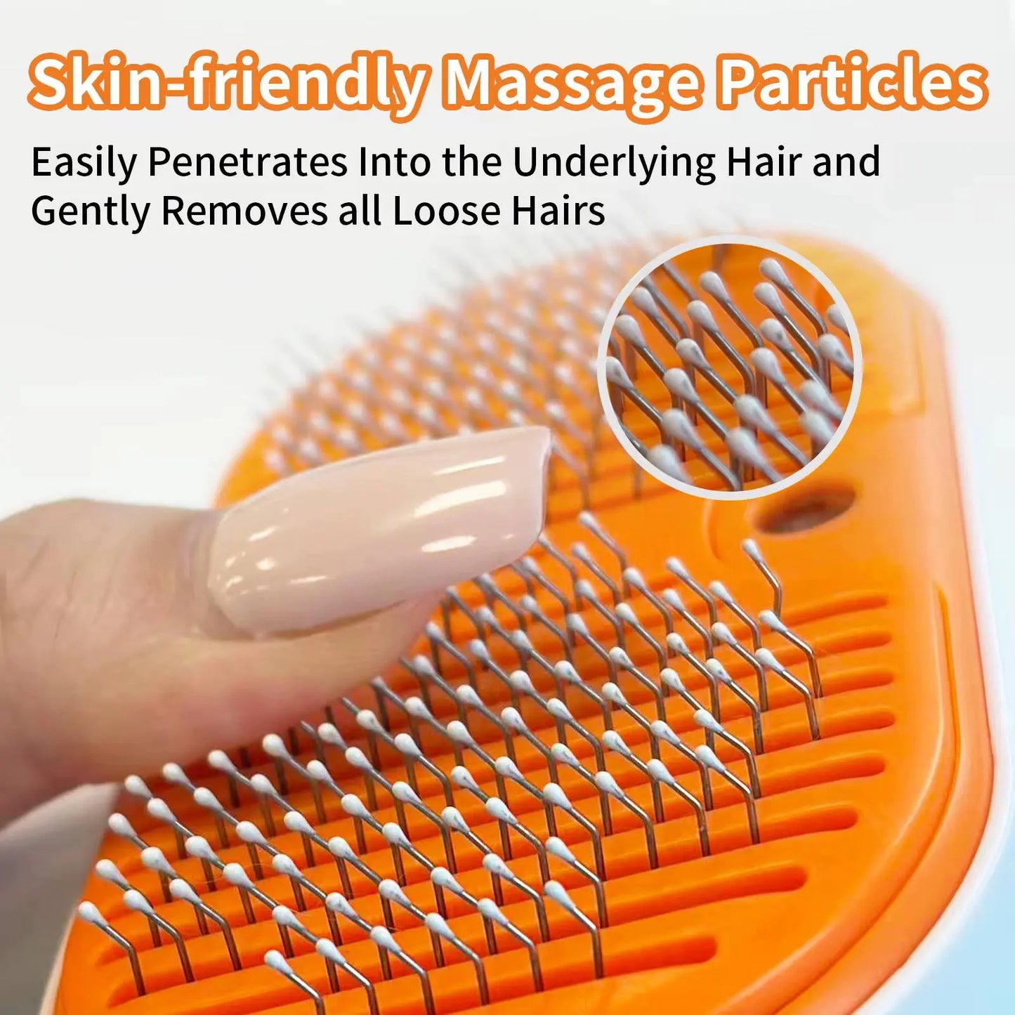 3-in-1 Self-Cleaning Steam Pet Grooming Brush - De-Shedding and Fur Removal Tool for Cats and Dogs