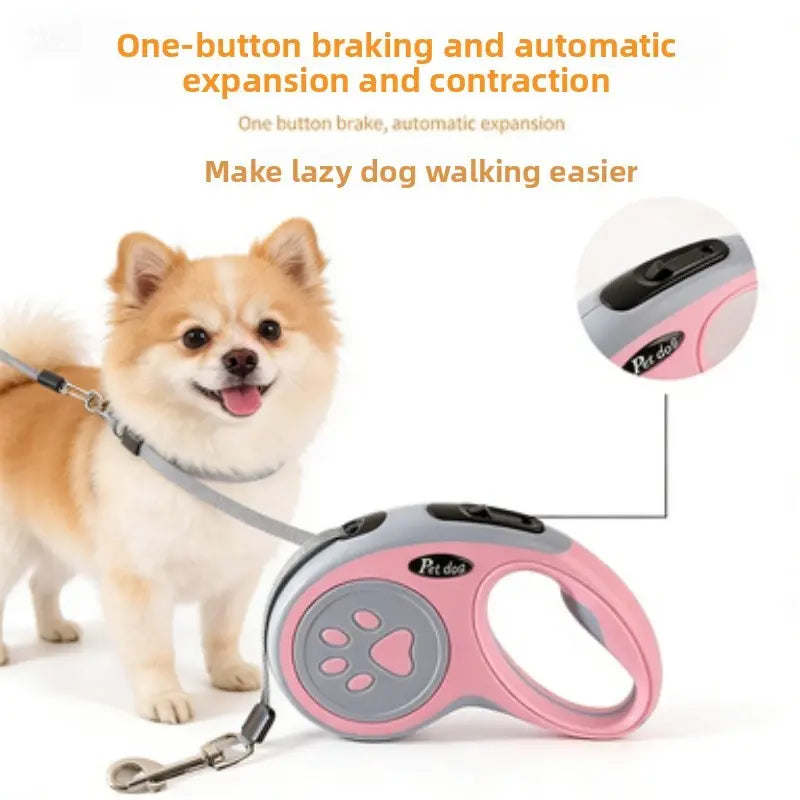 Automatic Retractable Dog Leash for Outdoor Walking - Medium Size, No CA Prop 65 Warning