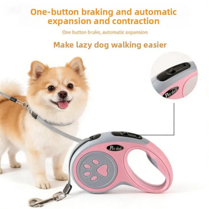 Automatic Retractable Dog Leash for Outdoor Walking - Medium Size, No CA Prop 65 Warning