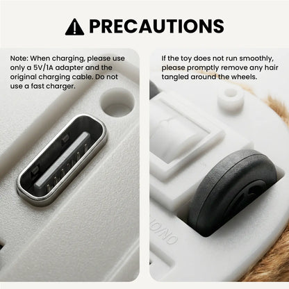 Geoorood Automatic Electric Cat Toy with Randomized Motion – USB Rechargeable Interactive Mouse Toy for Indoor Cats, Promoting Activity and Engagement