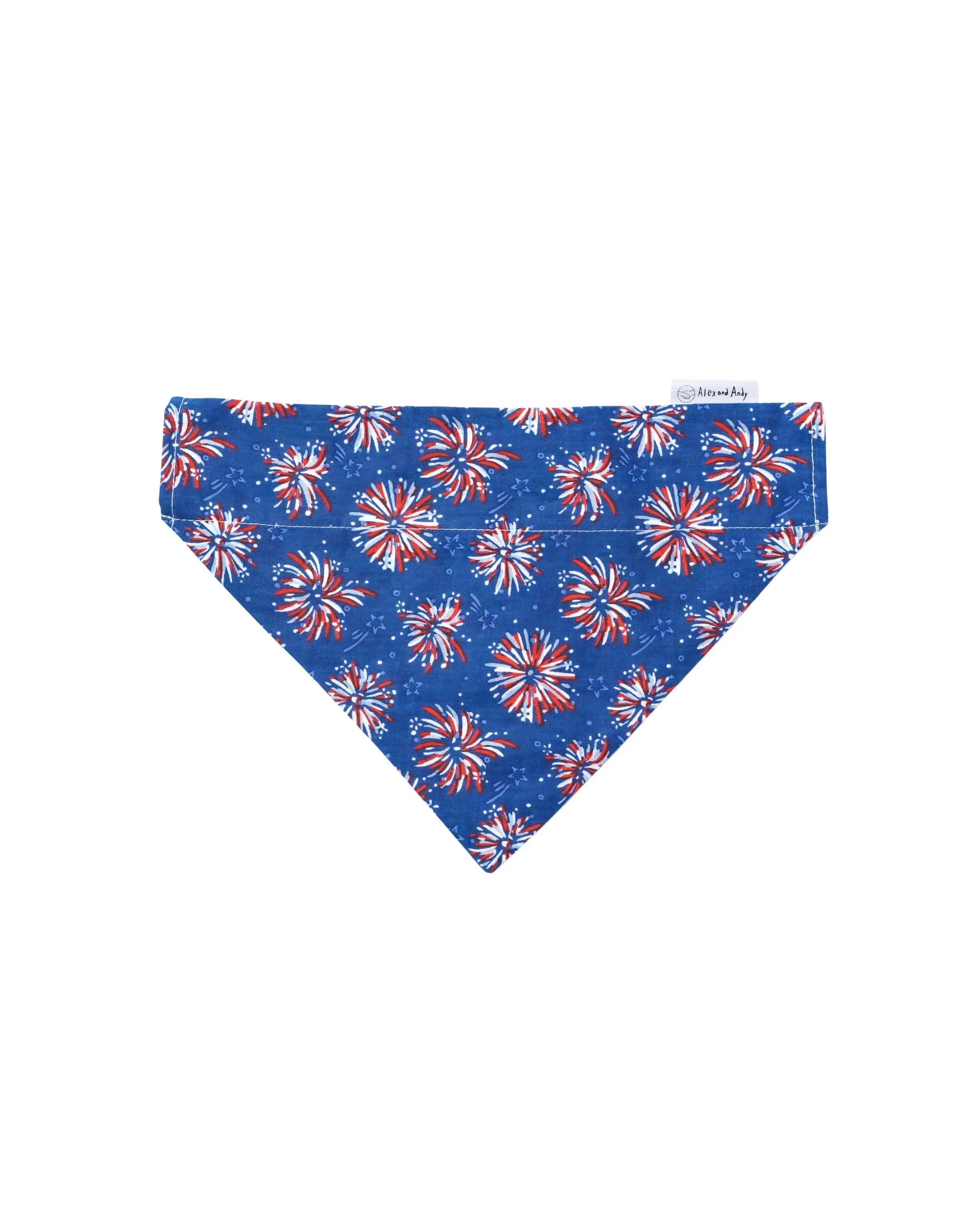 Fourth of July Pet Bandanas - 100% Cotton, Collar Slide-On and Tie Design, Machine Washable