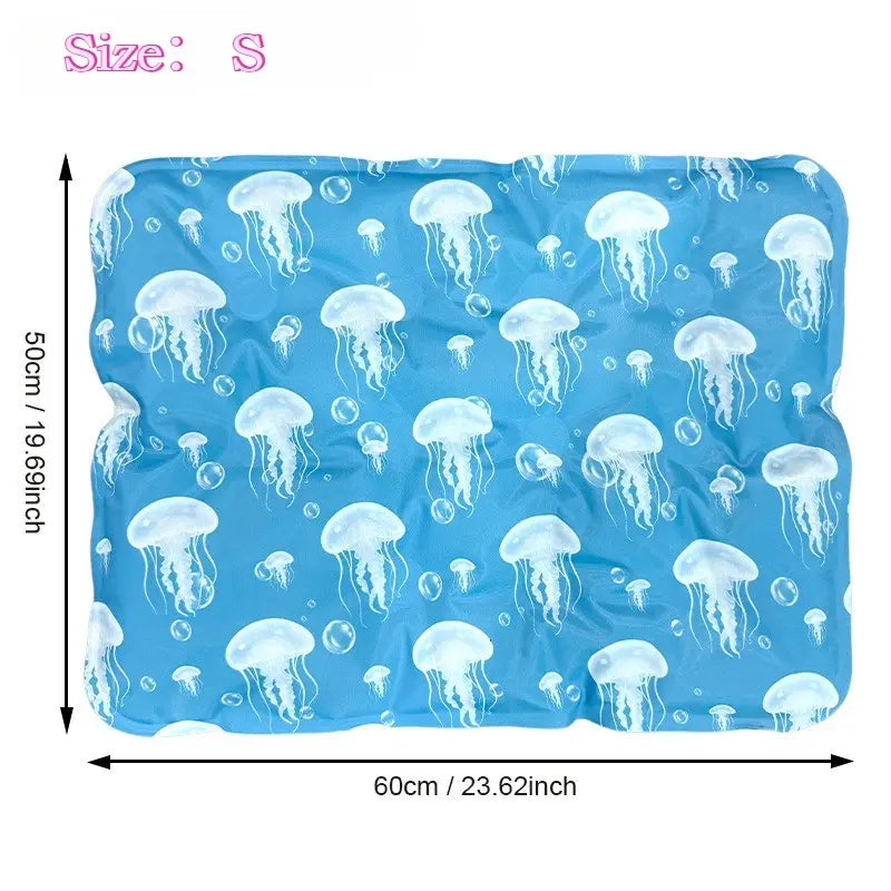 Pet Cooling Mat for Dogs and Cats, Waterproof and Bite-Resistant, Heat Relief Summer Pad