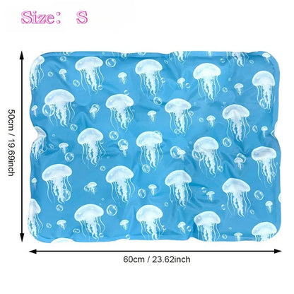 Pet Cooling Mat for Dogs and Cats, Waterproof and Bite-Resistant, Heat Relief Summer Pad